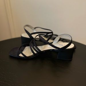 Vintage 1990s black strappy sandals